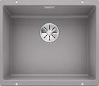 BLANCO SUBLINE 500-U, SILGRANIT, alu metallic, w/o drain remote control, w/o bowl layout, 600 mm min. cabinet size
