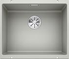 BLANCO SUBLINE 500-U, SILGRANIT, pearl grey, w/o drain remote control, w/o bowl layout, 600 mm min. cabinet size