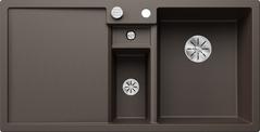 BLANCO COLLECTIS 6 S, SILGRANIT, café, commande automatique, avec accessoires, Cuve à droite, 600 mm dim. sous-évier