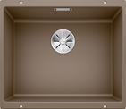 BLANCO SUBLINE 500-U, SILGRANIT, nutmeg, w/o drain remote control, w/o bowl layout, 600 mm min. cabinet size