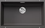 BLANCO SUBLINE 700-U, SILGRANIT, rock grey, w/o drain remote control, w/o bowl layout, 800 mm min. cabinet size