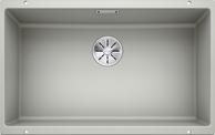 BLANCO SUBLINE 700-U, SILGRANIT, pearl grey, w/o drain remote control, w/o bowl layout, 800 mm min. cabinet size