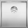 BLANCO ZEROX 400-U Durinox, Stainless steel Durinox, w/o drain remote control, w/o bowl layout, 450 mm min. cabinet size