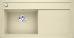 BLANCO ZENAR XL 6 S, SILGRANIT, champagne, with drain remote control, w/o accessories, Bowl left, 600 mm min. cabinet size