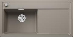 BLANCO ZENAR XL 6 S, SILGRANIT, tartufo, mit Ablauffernbedienung, ohne Zubehör, Becken links, 600 mm Untermaß