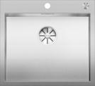 BLANCO ZEROX 500-IF/A Durinox, Stainless steel Durinox, with drain remote control, w/o bowl layout, 600 mm min. cabinet size