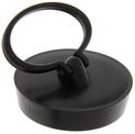 Plug 1,5" 45 mm 10° zwart met ring
