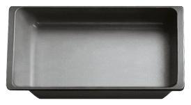 Preparation bowl MODUS M60 grey translucent non hole, plastic, translucent grey