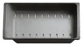 Perforated colander plastic MODUS-M 60 fume-grey translucent, plastic, translucent grey