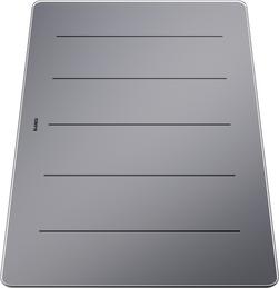 Cutting board safety glass silver optic AXON II 495 x 300 mm, safety glass