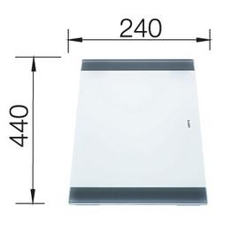 Cutting board safety glass double-stage 440 x 240 mm, safety glass