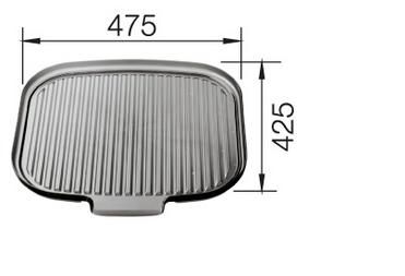 Drainer TWEN translucent grey, plastic, translucent grey