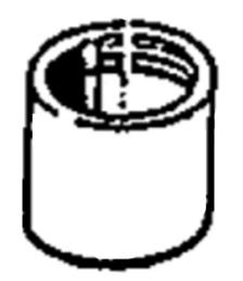 Abdeckzylinder für Kartusche braun MZ