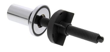 Pull unit round brass chromed high polish