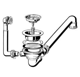 Ablaufgarnitur 3,5'' Sieb RONDO (ersetzt durch 220468)