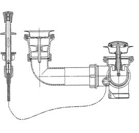 Fitting set 1.5" CRON pull knob white (replaced by 213440)
