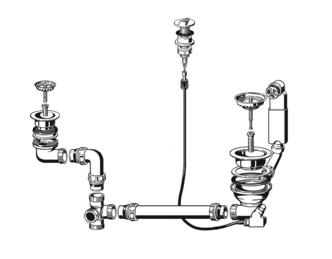 Fitting set 3.5" pop-up control + 1.5" manual MODUS-M 60 (replaced by 223150)