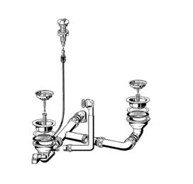 Fitting set 3.5" pop-up control + 1.5" manual AXIA 6 S (replaced by 222432)