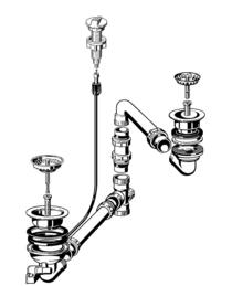 Fitting set 3.5" pop-up control + 1.5" manual AXIS 5 S (replaced by 223289)