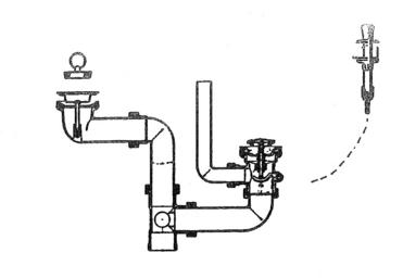 Fitting set with bowden cable MULTI white