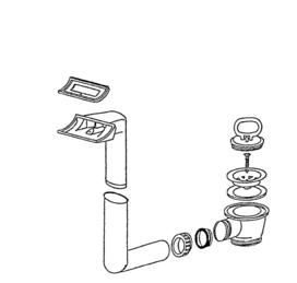 Ablaufgarnitur 1,5'' Stopfen manuell FLEX LB