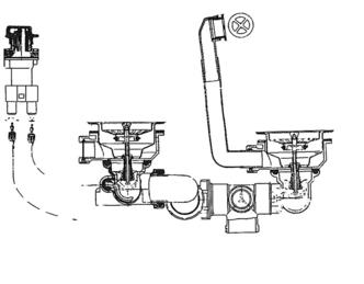 Fitting set with pop-up brown