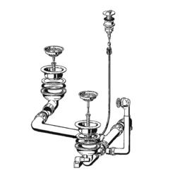 Fitting set 3.5" pop-up control + 3.5" manual (replaced by 224036)