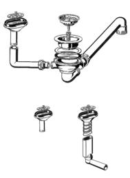 Ablaufgarnitur 3,5'' Sieb CLASSIC 5 S nachrüstbar (ersetzt durch 137919)