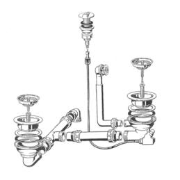 Fitting set 3.5" pop-up control + 3.5" manual (replaced by 219982)