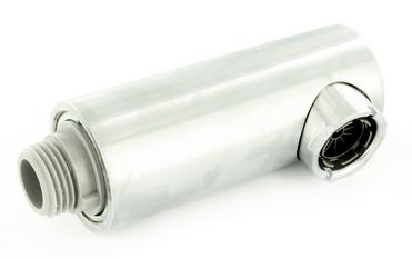 Brausekopf ATOS-S ND Edelstahl finish komplett HA galvanisch, Edelstahl finish, Niederdruck