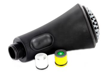 Brausekopf NEPTUN-S HD schwarz komplett Sonderfarbe, schwarz, Hochdruck