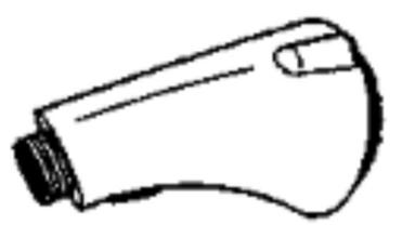 Spray head NEPTUN-S anthracite complete SILGRANIT-Look, anthracite, High Pressure