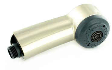 Brausekopf MERKUR-S HD Edelstahl-Optik komplett galvanisch, Edelstahl-Optik, Hochdruck