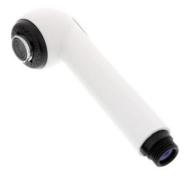 Brausekopf WEGA-S-U HD weiß komplett galvanisch, weiß, Hochdruck