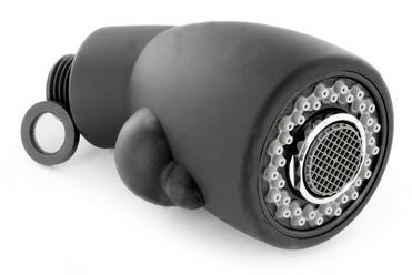 Spray head RADOS-S HP black softgrip complete (replaced by 128808) Special colours, black, High Pressure