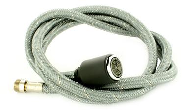 Brausekopf FILO-S HD schwarz komplett mit Schlauch NF SILGRANIT-Look, schwarz, Hochdruck