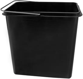 Garbage bin 16 liters (black), plastic, black