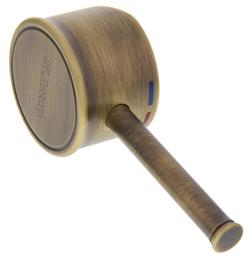 Hebel LIVIA-S Messing gebürstet komplett AV, Messing gebürstet