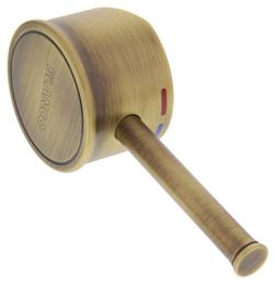 Hebel LIVIA-S Messing geb. kpl. Rev03 AV, Messing gebürstet