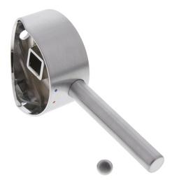 Lever LINUS-S stainless steel finish cpl. Rev 11, stainless steel finish