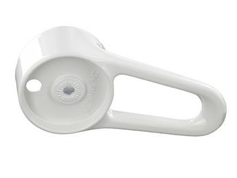 Lever complete with screw white MZ, white