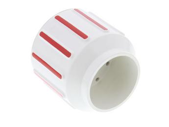 Drehgriff URANUS rot weiß komplett, weiß