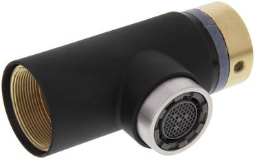 Auslaufendstück inklusive Strahlregler Edelstahl gebürstet AV