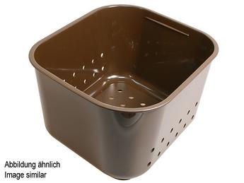 Colander PRIMO-BOX brown left (replaced by 207650), plastic, brown
