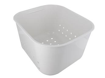 Colander PRIMO-BOX white right, plastic, white