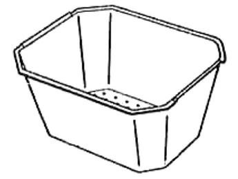 Colander LOGO black, plastic, black