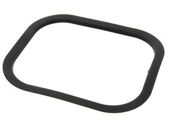 Rubber seal for stainless steel waste chute