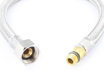 Flexschlauch mit integrierter Dichtung 45 cm Metall M10x1 BL (MZ) (ersetzt durch 123417)