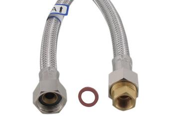 Flexschlauch gelbe Drossel mit Dichtung 40 cm Metall (ersetzt durch 119535)