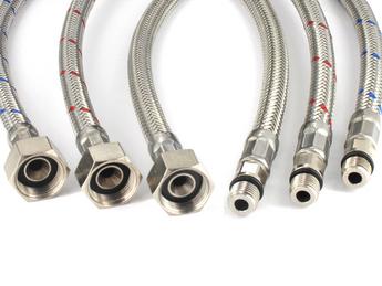 Flexschläuche (3 Stück) mit integrierter Dichtung 95 cm Metall (ersetzt durch 119686, 119687 und 127953) HA